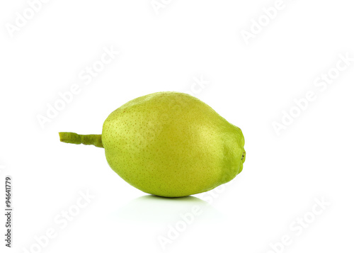  fragrant pear on white background