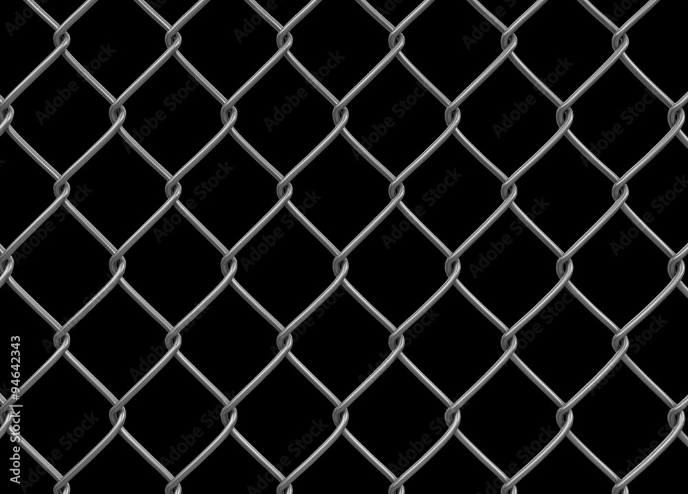 Chainlink fence. Image with clipping path Chainlink fence. Image with clipping path