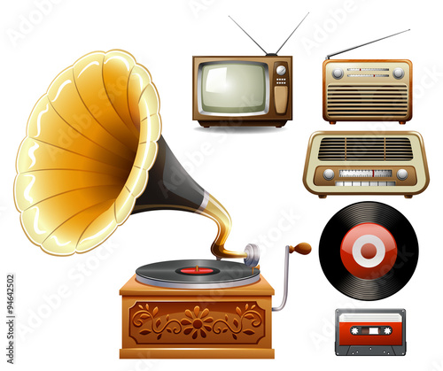 Electricity devices in old time