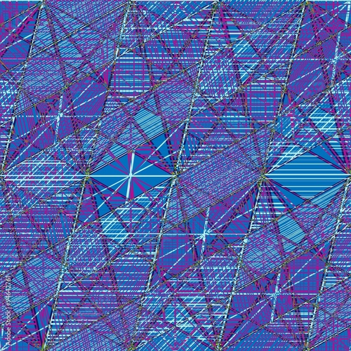Blue triangle texture seamless pattern background