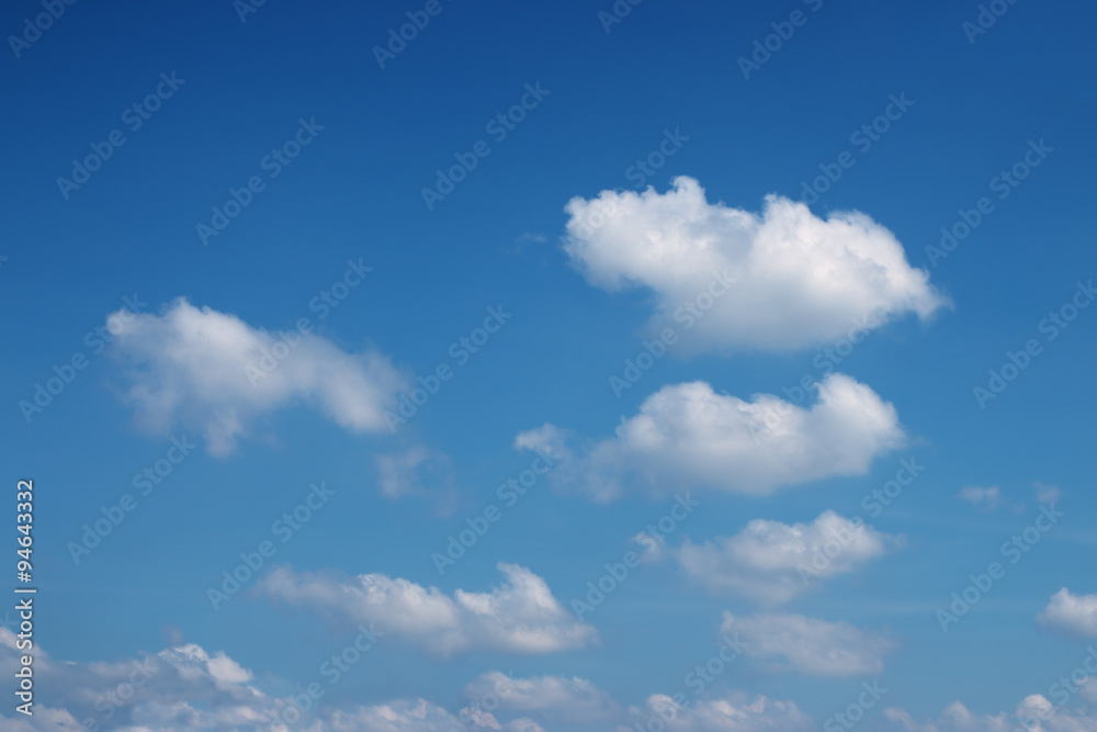White clouds in blue sky White clouds in blue sky