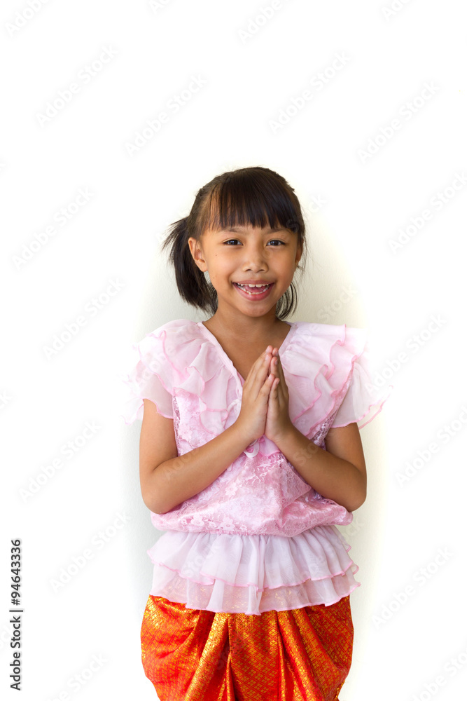 Thailand child in national dress, Thailand. Thailand child in national dress, Thailand.