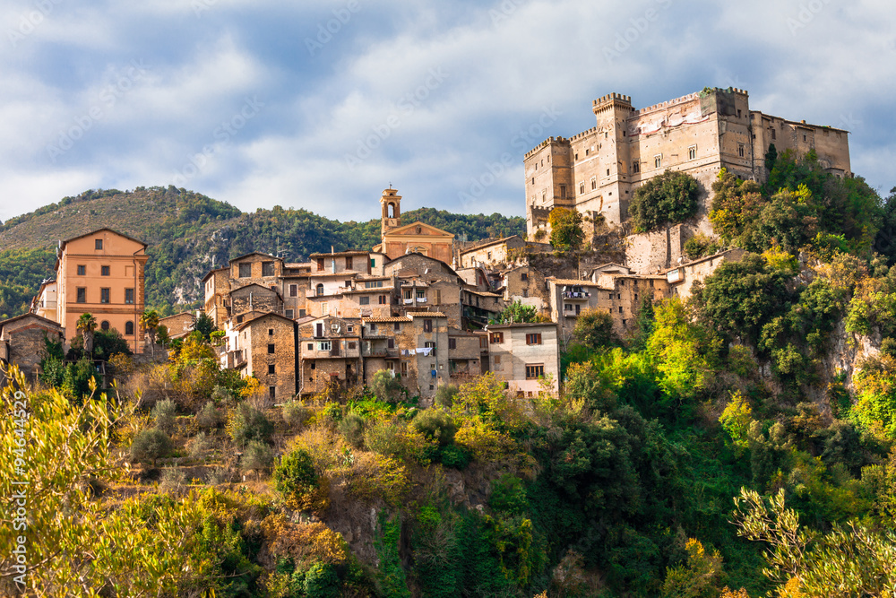 beautiful medieval village Arsoli, Lazio, Italy