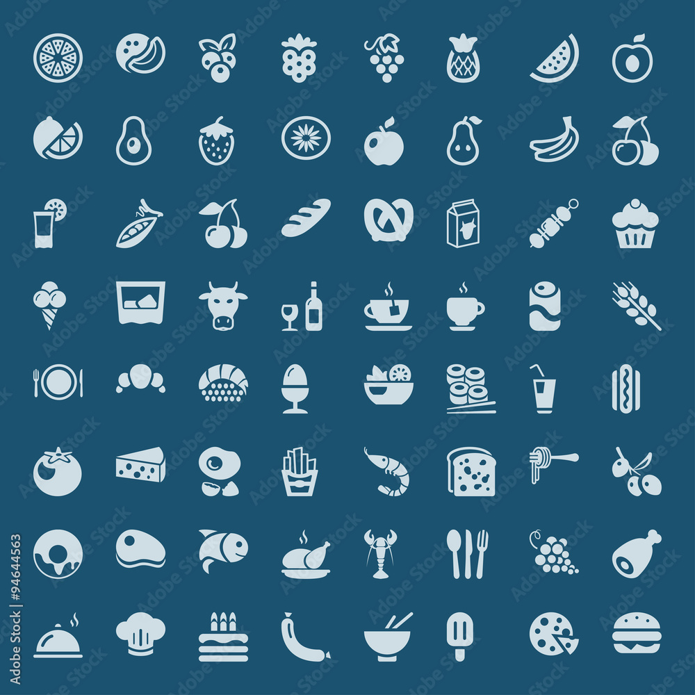 food iconset blue food iconset blue
