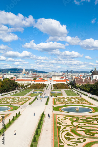 Photography gardens of Belvedere Palaces, Vienna, Austria