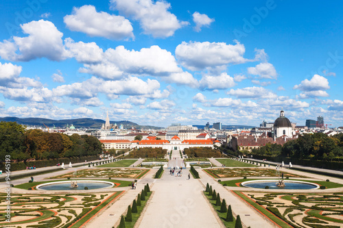 square of Belvedere Palaces, Vienna, Austria