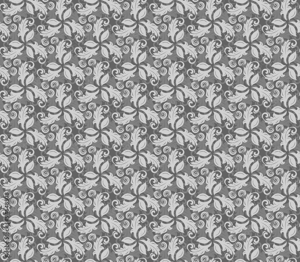 Floral Fine Seamless Vector Pattern