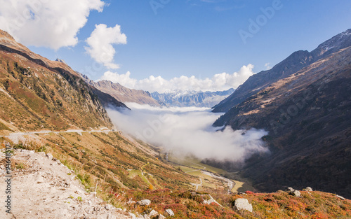 Wassen, Dorf, Bergdorf, Susten, Sustenpass, Sustenstrasse, Bergstrasse, Bergtal, Meiental, Meienreuss, Fluss, Alpen, Schweizer Berge, Uri, Schweiz