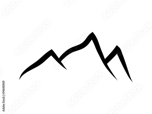 simple mountain logo