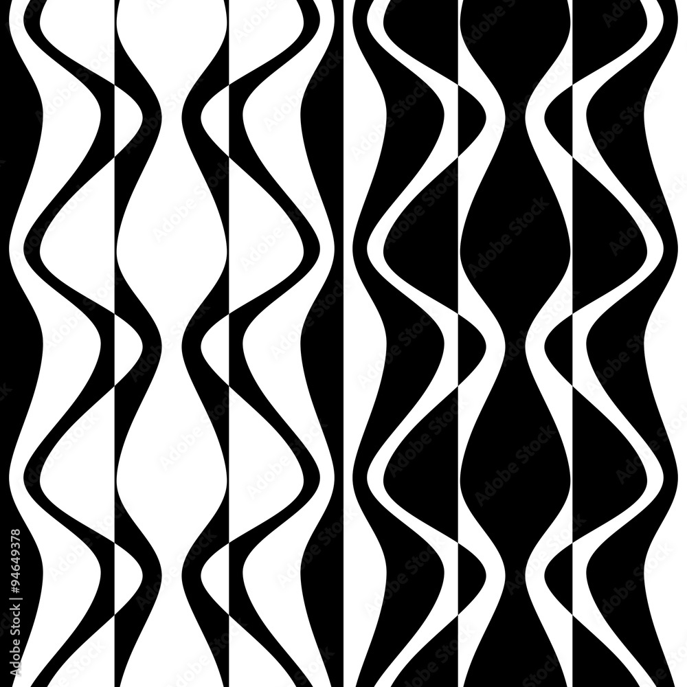 Seamless Curved Shape Pattern Seamless Curved Shape Pattern
