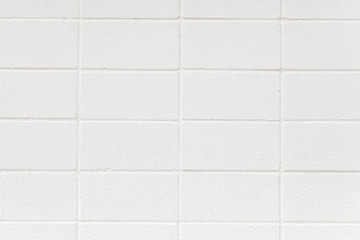White cement block wall seamless background and texture
