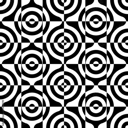 Seamless Curved Shape Pattern