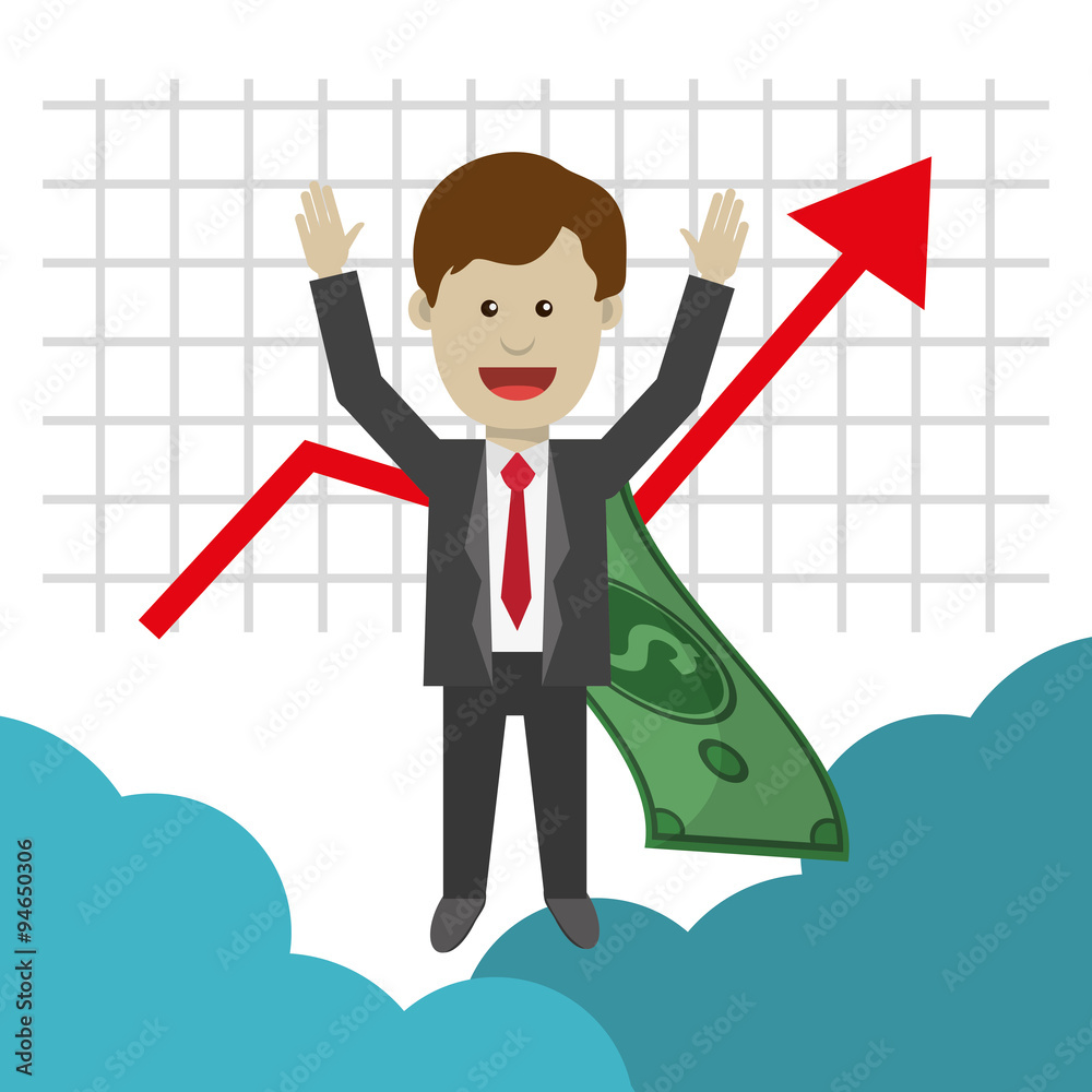 Profit graphics, vector illustration Profit graphics, vector illustration
