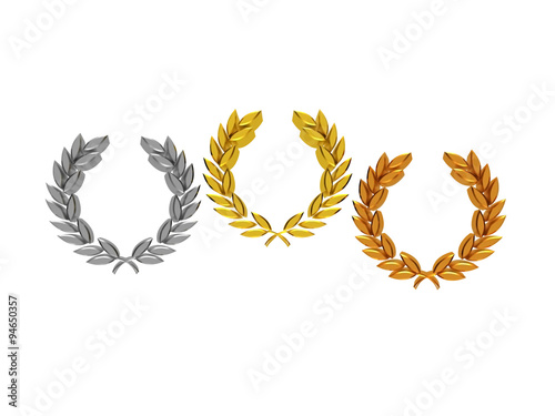 Laurel wreaths in 3D