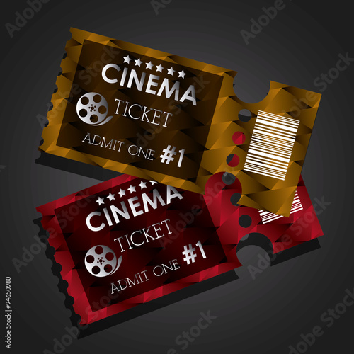 Cinema tickets design 