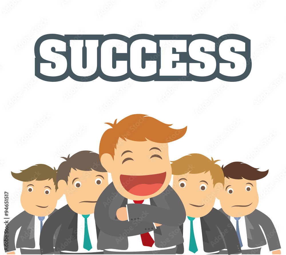 Success people cartoon design Success people cartoon design