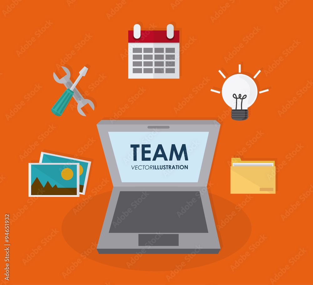 Teamwork icons design Teamwork icons design