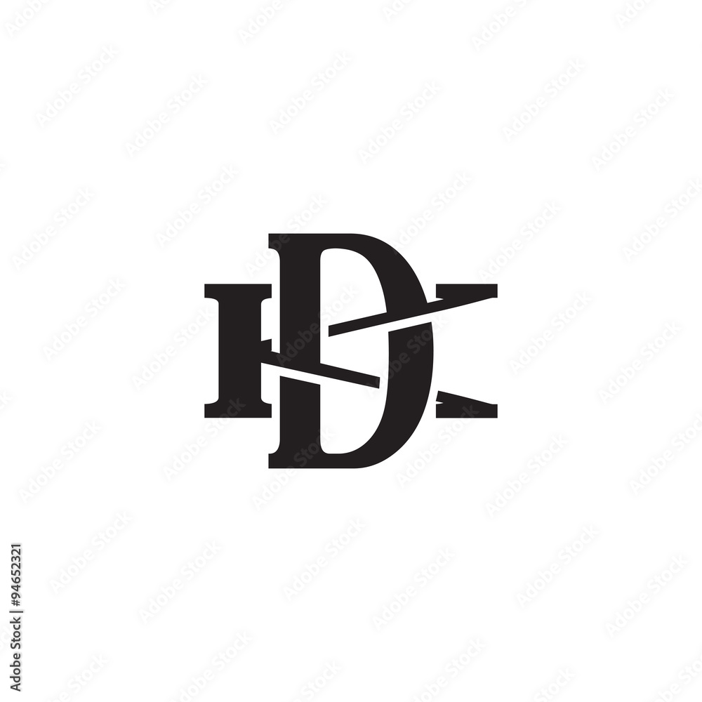 Letter K and D monogram logo Letter K and D monogram logo