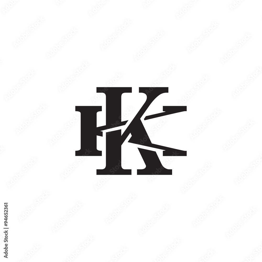 Letter K and K monogram logo Letter K and K monogram logo