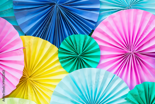 colorful circle paper