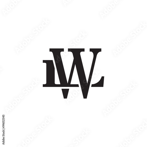 Letter L and W monogram logo photo