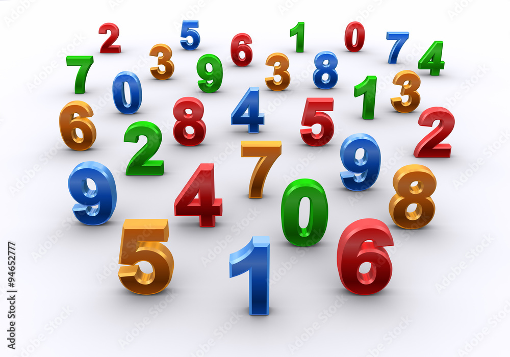 Fototapeta premium 数字