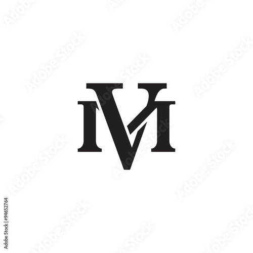 Letter M and V monogram logo