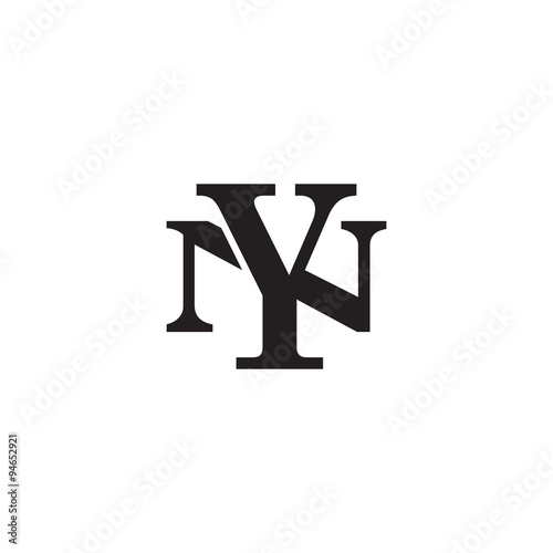 Letter N and Y monogram logo
