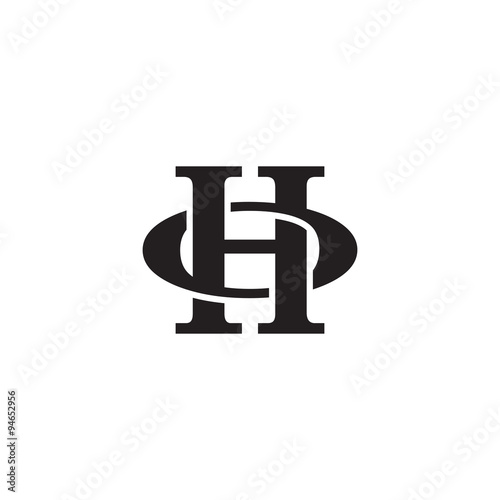 Letter O and H monogram logo