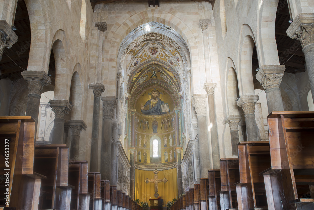 Cathedral Basilica of Cefalu, Sicily. Italy. Cathedral Basilica of Cefalu, Sicily. Italy.