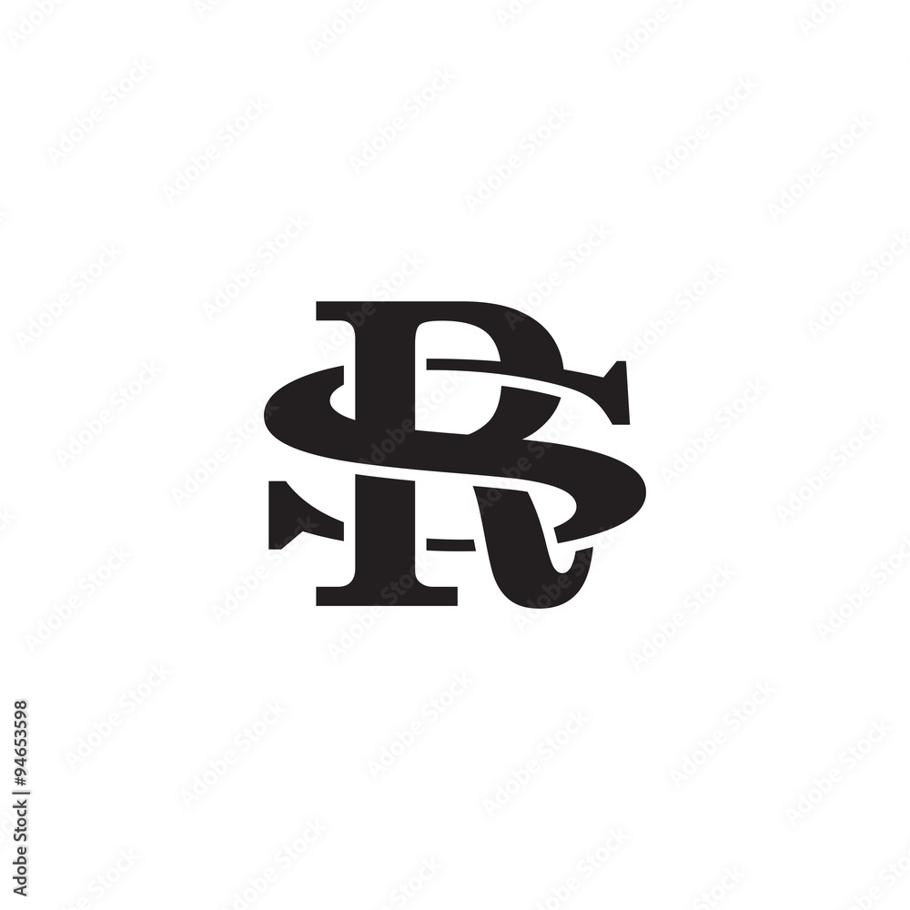 Letter S and R monogram logo Letter S and R monogram logo