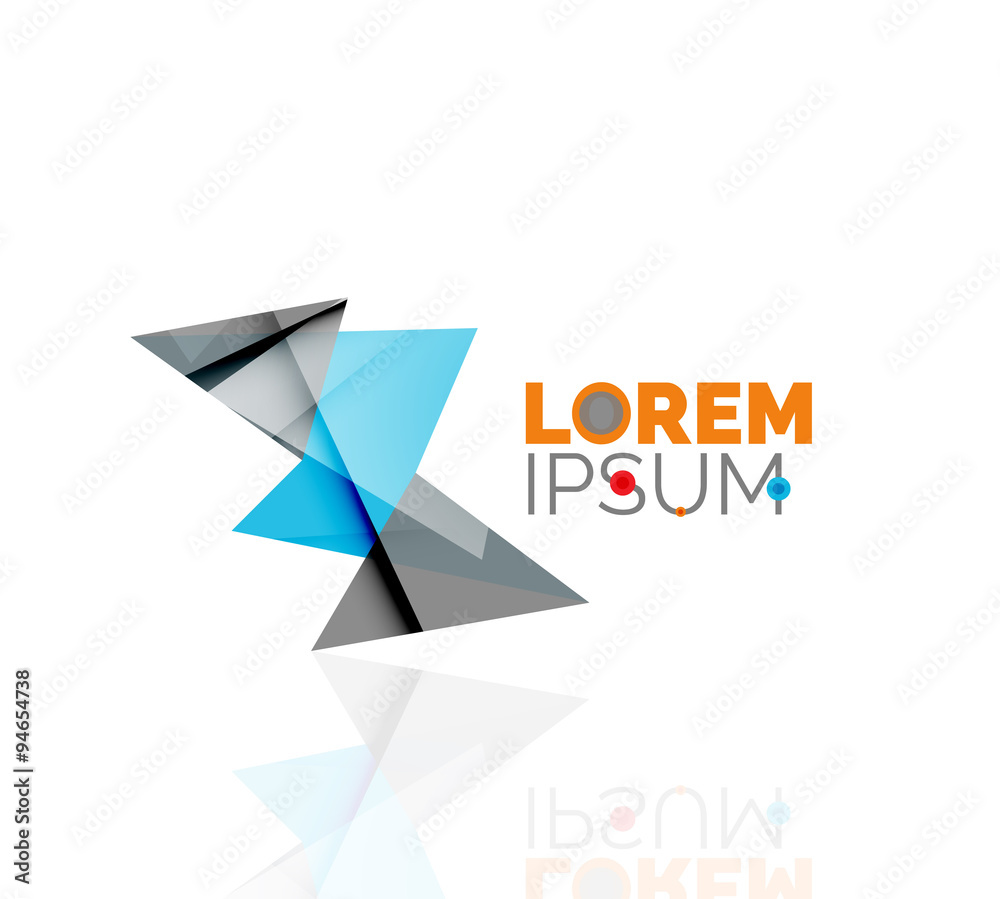 Logo, abstract geometric business icon Logo, abstract geometric business icon