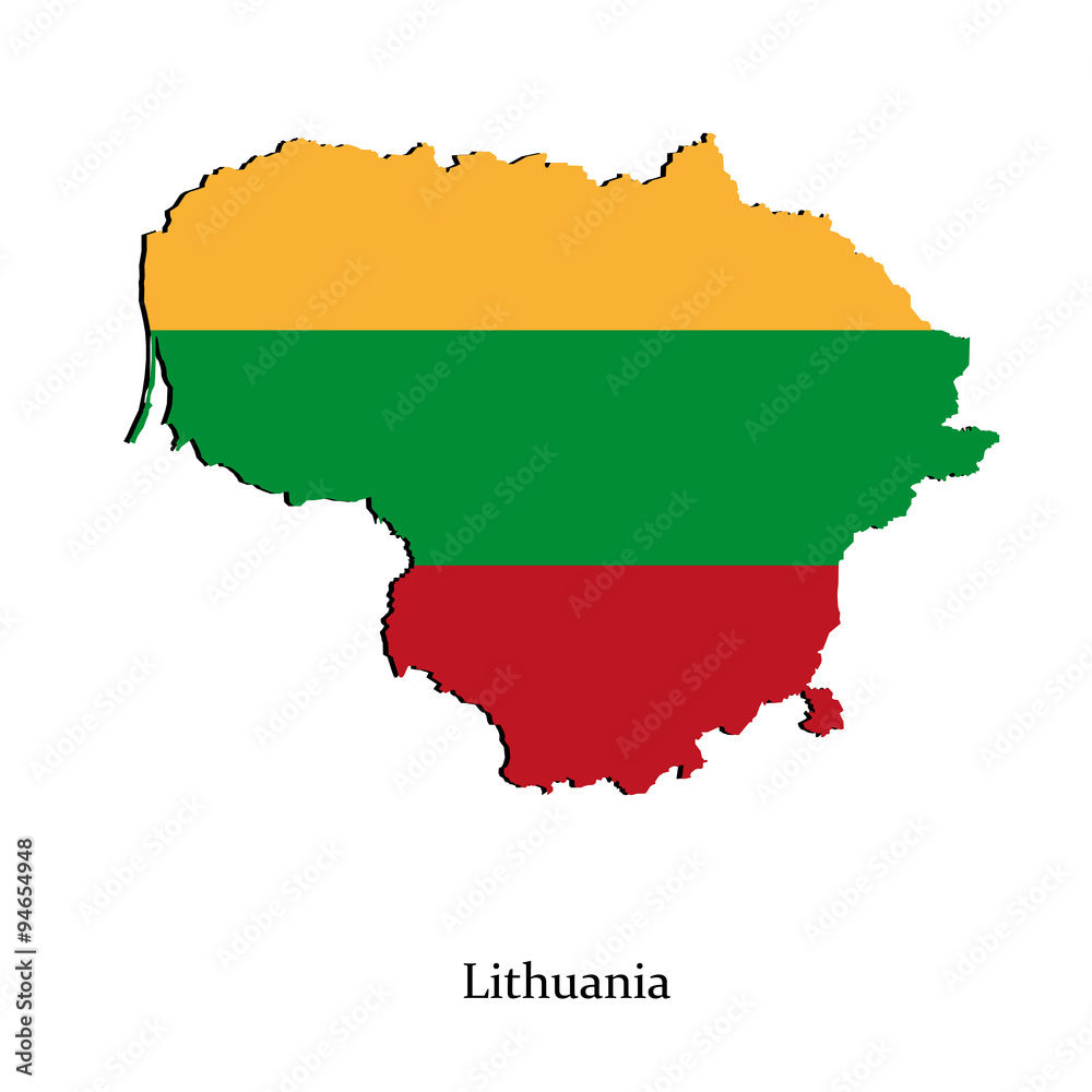 Map of Lithuania for your design Map of Lithuania for your design