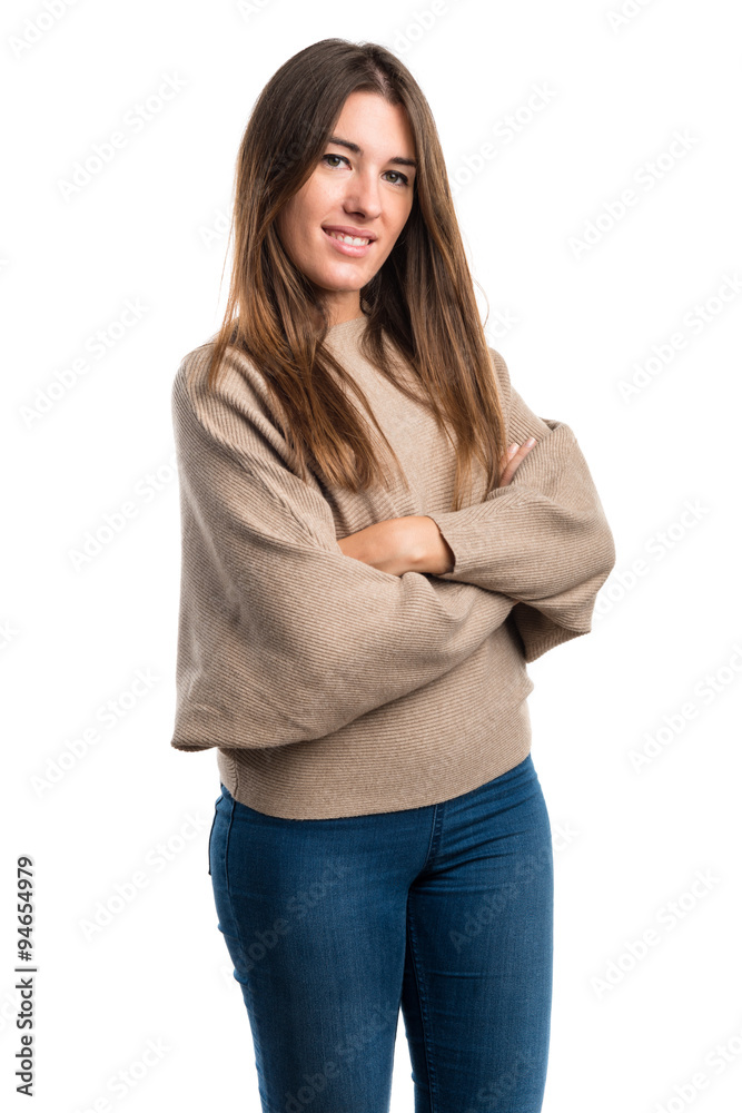 Girl with her arms crossed