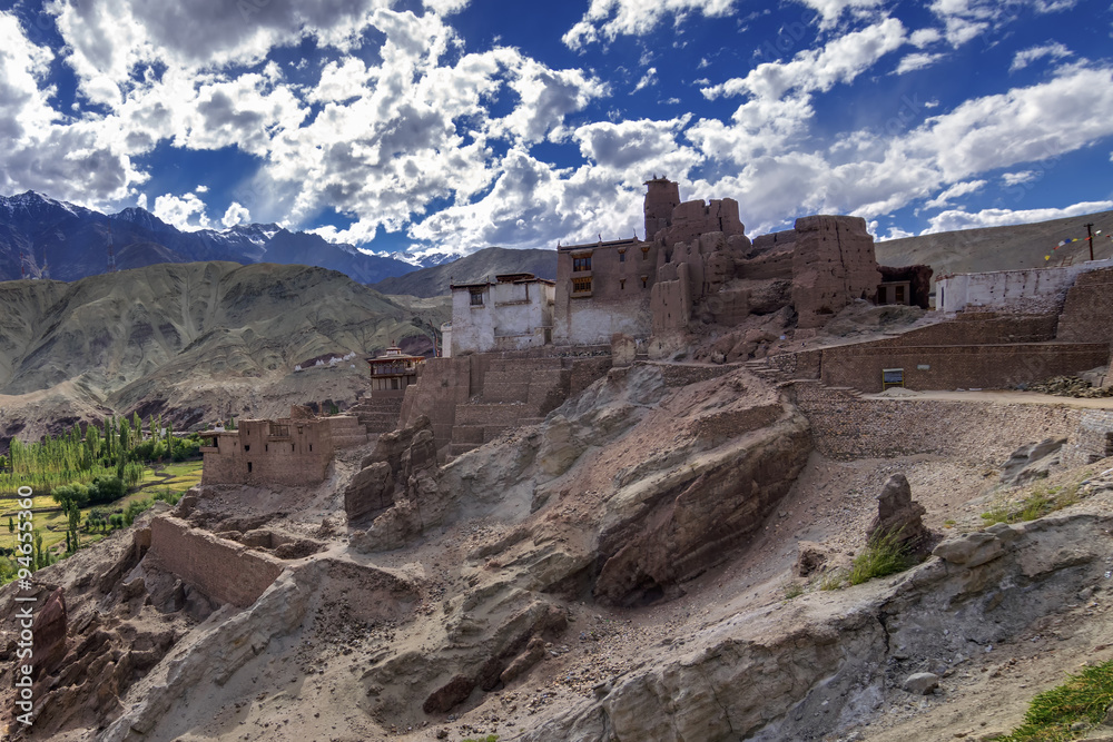 Ruins at Basgo Monastery, Leh, Ladakh, Jammu and Kashmir, India