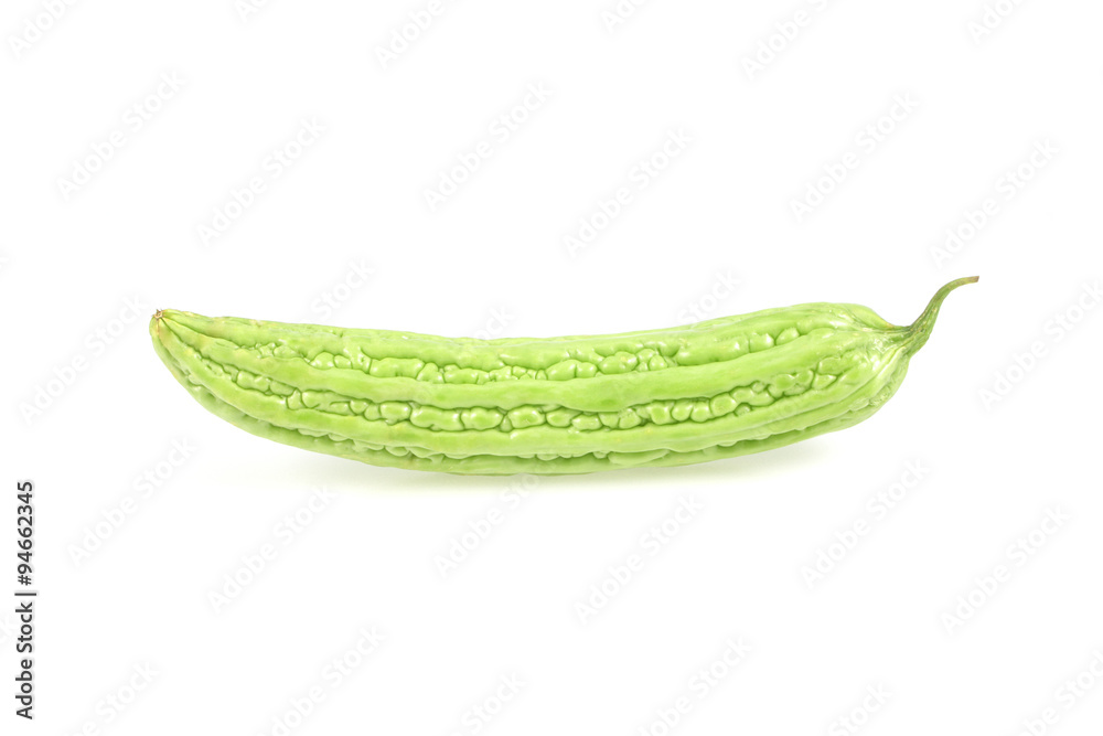 Bitter melon isolated on white background