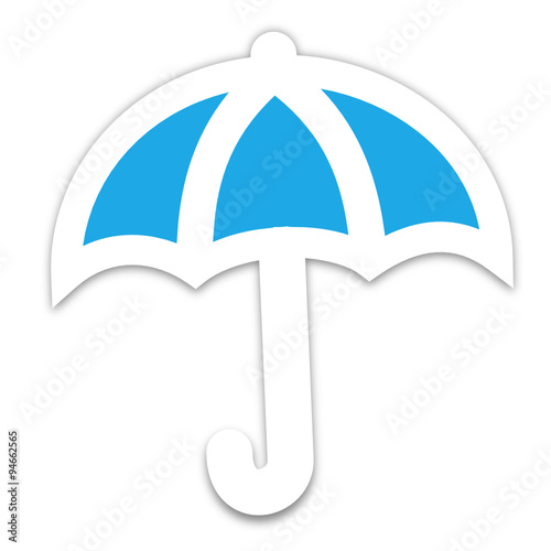 parapluie symbole bleu