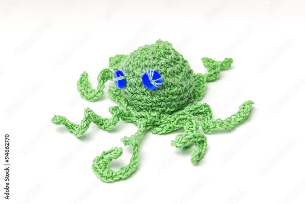 hand made wool octopus