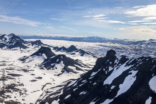 Icelandic Mountains - Aerial view © lplusd