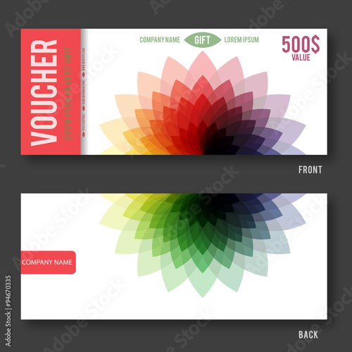 Modern Gift Voucher Template.
