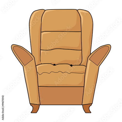 armchair, part of interior