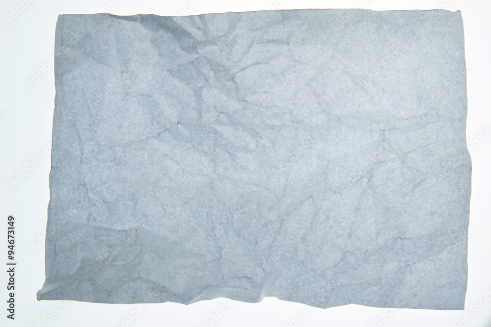 White crumpled paper.
White crumpled paper.