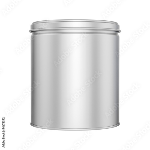 Tin Can with metal cap - mock up