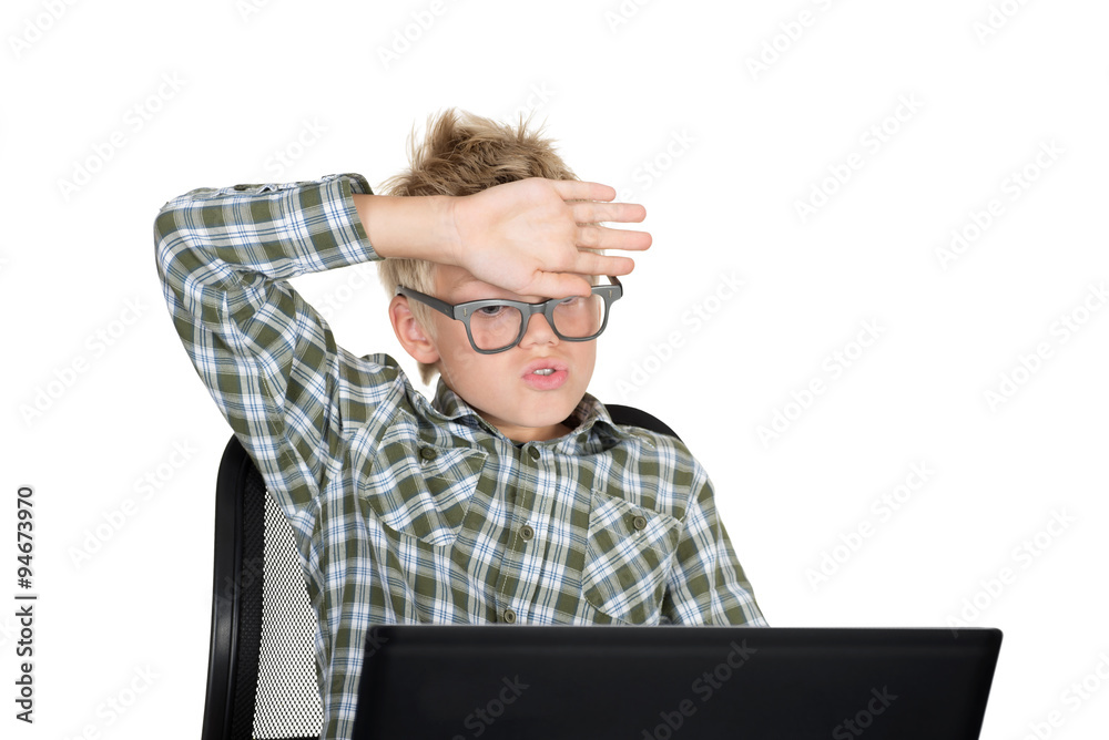 Boy with the laptop Boy with the laptop