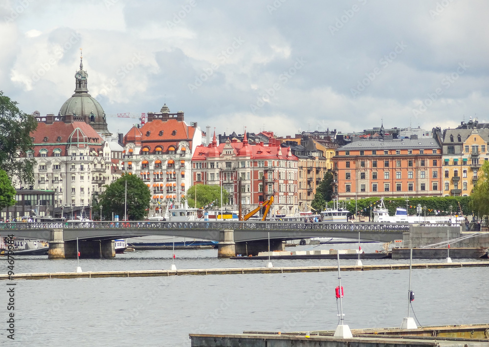 Obraz premium Stockholm city view