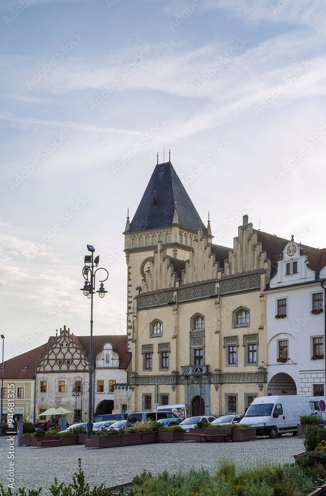 Main square of Tabor, Czech republic