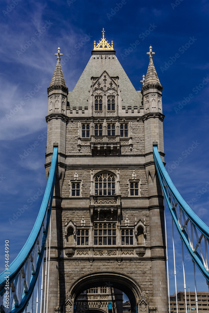 Tower Bridge (1886 – 1894) over Thames - iconic symbol of London