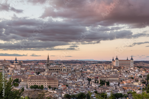 Panoramic view of Toledo city in Spain © steheap