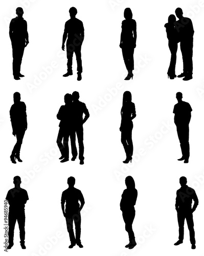 Collection Of People Silhouettes