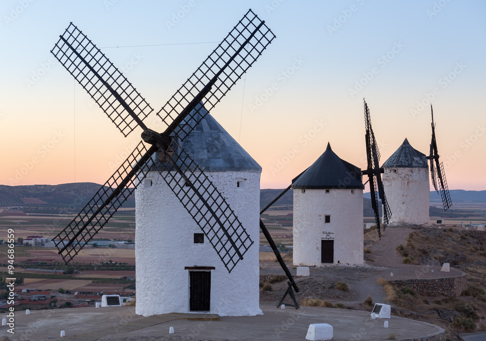 Windmill at Consuegra, La Mancha, Spain